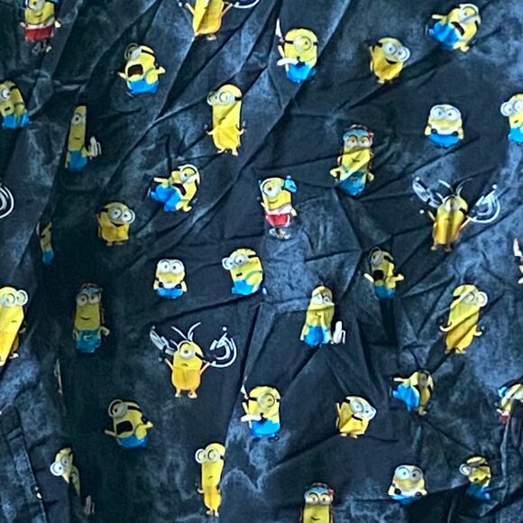 Disney Scrub Top 2X Villains Nightmare Before Christmas Minions Pockets Uniform - Picture 15 of 16